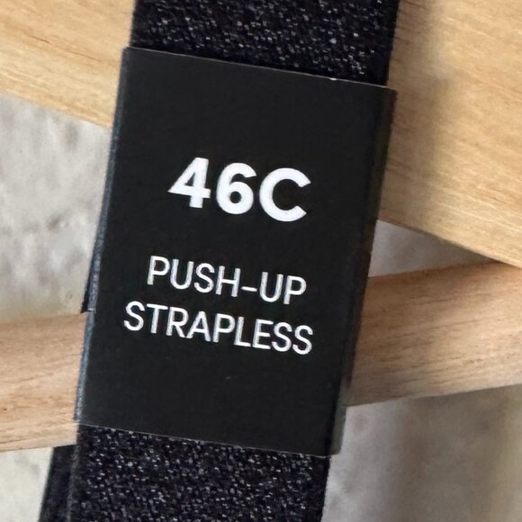 Torrid Curve Bombshell Everyday Strapless Push-Up Bra Size 46C New Black Lace - Picture 12 of 16